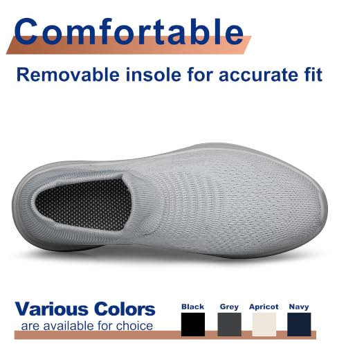 Image of Mens Walking Shoes Slip on Lightweight Running Shoes Workout Athletic Tennis Shoes Gym Sneakers