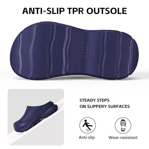 Image of Unisex Waterproof Winter Slippers for Outdoor, Fuzzy Lined Non-Slip Snow Boot House Shoes with Rubber Sole, Indoor Outdoor Comfort for Cold Weather