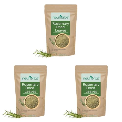 Image of Neuherbs Rosemary Dried Leaves 50g | Natural Herb for Hair Growth, Herbal Tea & Food Seasoning | Rich in Antioxidants for Hair & Skin Care | 100% Pure & No Additives (Pack of 3)
