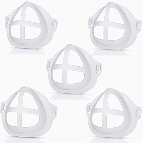 Nose Pads Lipstick Protection Bracket Lipstick Protection Stand Inner Support Bracket for Nose and Mouth, Prevent Makeup Removal Enhance Breathing Space Help to Breathe Smoothly (5 Pieces)