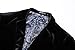 WZIKAI Mens Velvet Blazer One Button Slim Fit Solid Fashion Suit Jacket Sport Coat for Wedding Prom Dinner Party Black M