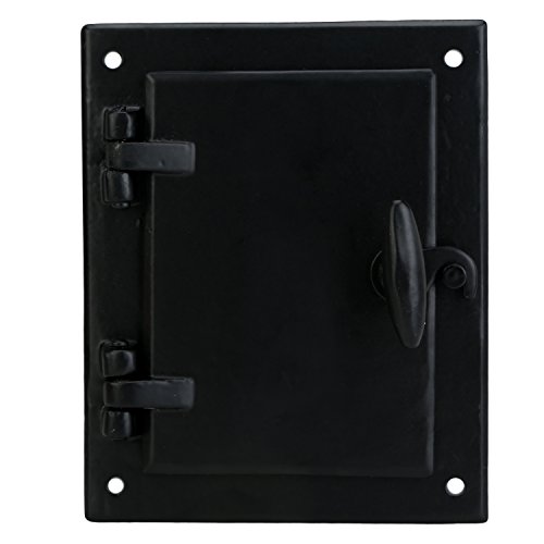 A29 Hardware Cast Iron Speakeasy Door Grill/Grille With Viewing Door, Black Powder Coat Finish, Medium Size #TOP7