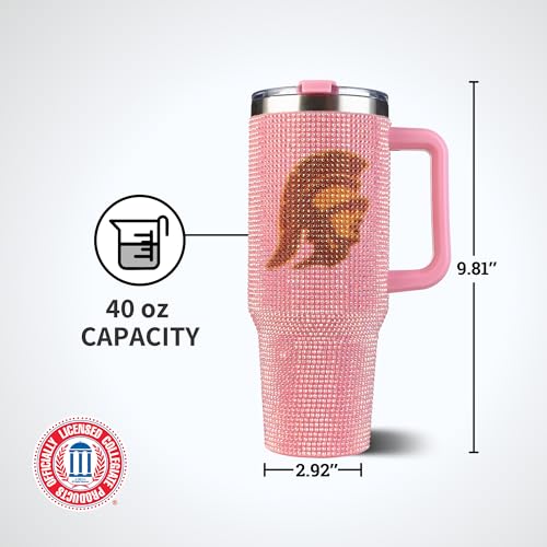 Image of The Memory Company Officially Licensed 40oz Pink Bling Game Day Tumbler, University of Southern California