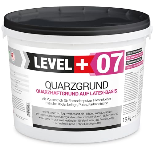 LEVEL PLUS Imprimación de cuarzo para yeso (15 kg), color blanco RM07