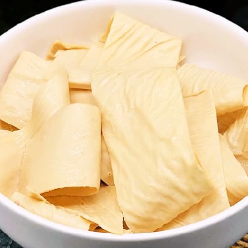 MQZHUK Handmade Dried Tofu Skin Oil Tofu Skin Soy Products 9.72oz Vegetarian Food Special Beancurd ld Vegetable for Frying Stewing Boiling Soup China Specialty Snacks-Pack of 2