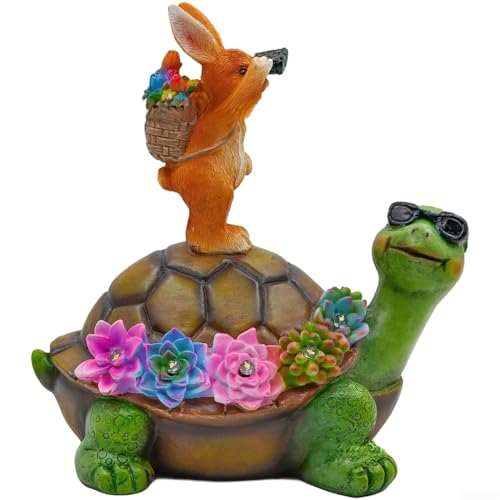 Décoration extérieure imperméable tortue lapin, idée cadeau jardin - 2
