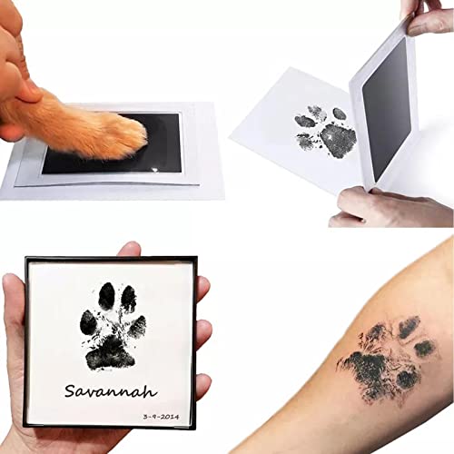 Jkapagzy Kits de almofadas de tinta para pegadas de mão de bebê, impressões de patas de cachorro, ga