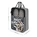 Snow Leopard Shoe Bags for Travel Portable Shoes Pouch with Handle Waterproof Shoes Carrier with Zipper Fashion Sneaker Storage Organizer Gifts for Men And Women