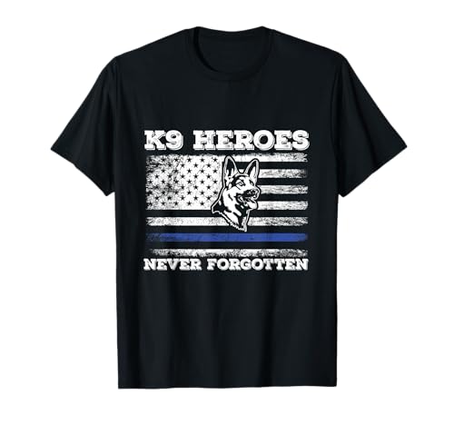 K9 Veteran Military Working Dog USA US Flag K9 Veterans Day T-Shirt