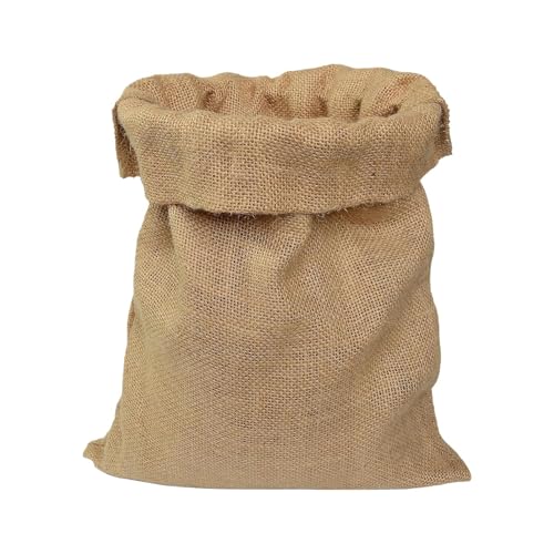 Large Reusable Hessian Sack - Open-Top Burlap Storage Bag for Potatoes/Onions/Vegetables Woven Natural Sack for Sand Plants & Heavy-Duty Storage (40 * 60cm)