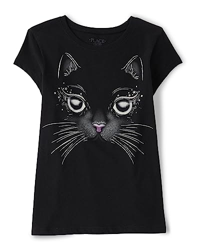 Image of The Children's Place Girls' Short Sleeve Halloween Graphic T shirt