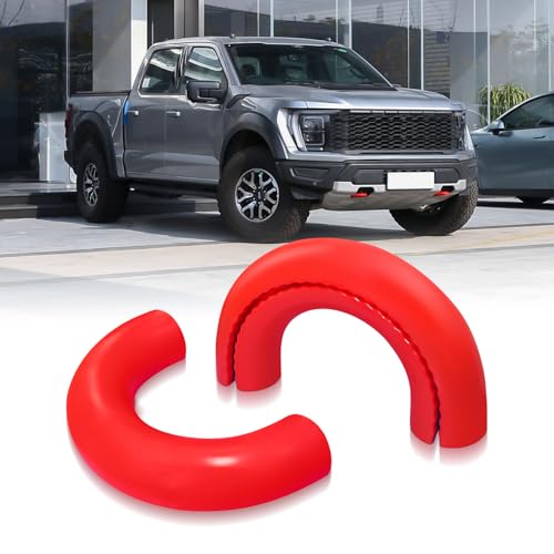 TOVIIEA Tow Hook Covers for Ford F150 2004-2026 Bronco Base/Big Bend/Outer Banks 2021-2026,for Toyota Tundra 2017-2021,Tow Hitch Covers Compatible with F150 &Toyota Tundra Accessories,2PCS-RED