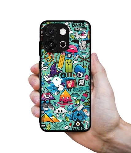 Image of Crazy Design Premium 2D Printed Metal Back Case Cover for OnePlus 13s 5G / 13T 5G