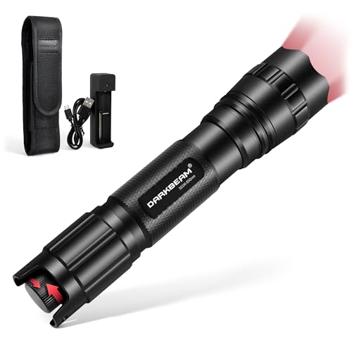 DARKBEAM IR Flashlight for Night Vision Supplement, Infrared 850nm Flash Light LED Rechargeable,