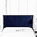 KYFFGC Weicher Samt Bettkopfbezug, 360 ° All-Inclusive Bett Kopfteile Schonbezug Einzel Doppel Queen King Size Bett Rückenlehne Staubdichte Schutzhülle für Schlafzimmerdekoration,Blau,260cm