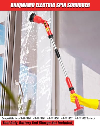 Image of Uniqwamo Electric Spin Scrubber Compatible for Milwaukee 18V Battery