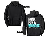 Honk For A Wheelie Funny Freestyle Motorcycle Stunt Lover Pullover Hoodie