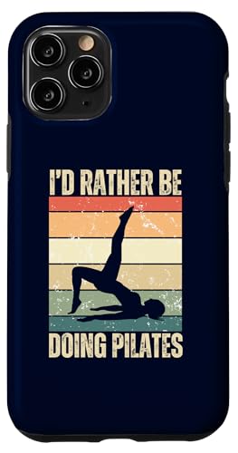 Carcasa para iPhone 11 Pro Prefiero hacer Pilates, divertido entrenamiento retro