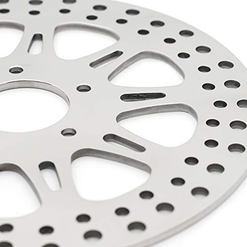 Tarazon Polished Rear Brake Rotor For Harley Davidson Electra Glide Road King Road Glide Classic Custom 2000-2007 Street Glide Ultra Classic Electra Glide Flht Flhr Fltr 11.5" #TOP2