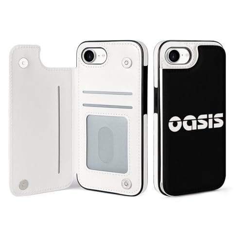 iPhone16E用ケース 手帳型 オアシス OASIS バンド スマホケース 財布型 アイフォン16E用ケース おしゃれ 軽量 背面 携帯カバー カード収納 スタンド機能 PUレザー 耐衝撃