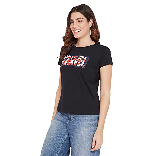 Image of Marvel Women Round Neck Short Sleeves T-Shirt