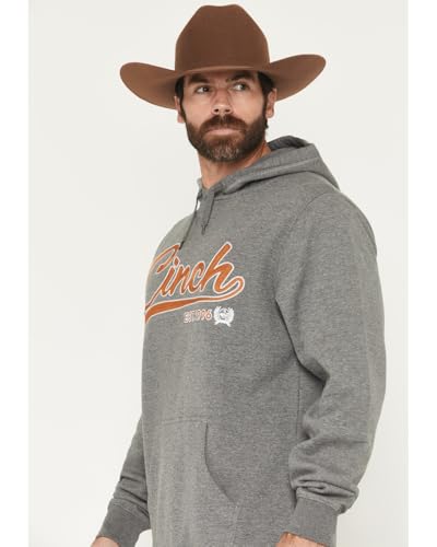 Cinch Men's Grey Logo Essentials Hoodie2
