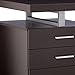 Monarch Specialties Hollow-Core Left or Right Facing Desk, 48-Inch Length, Cappuccino