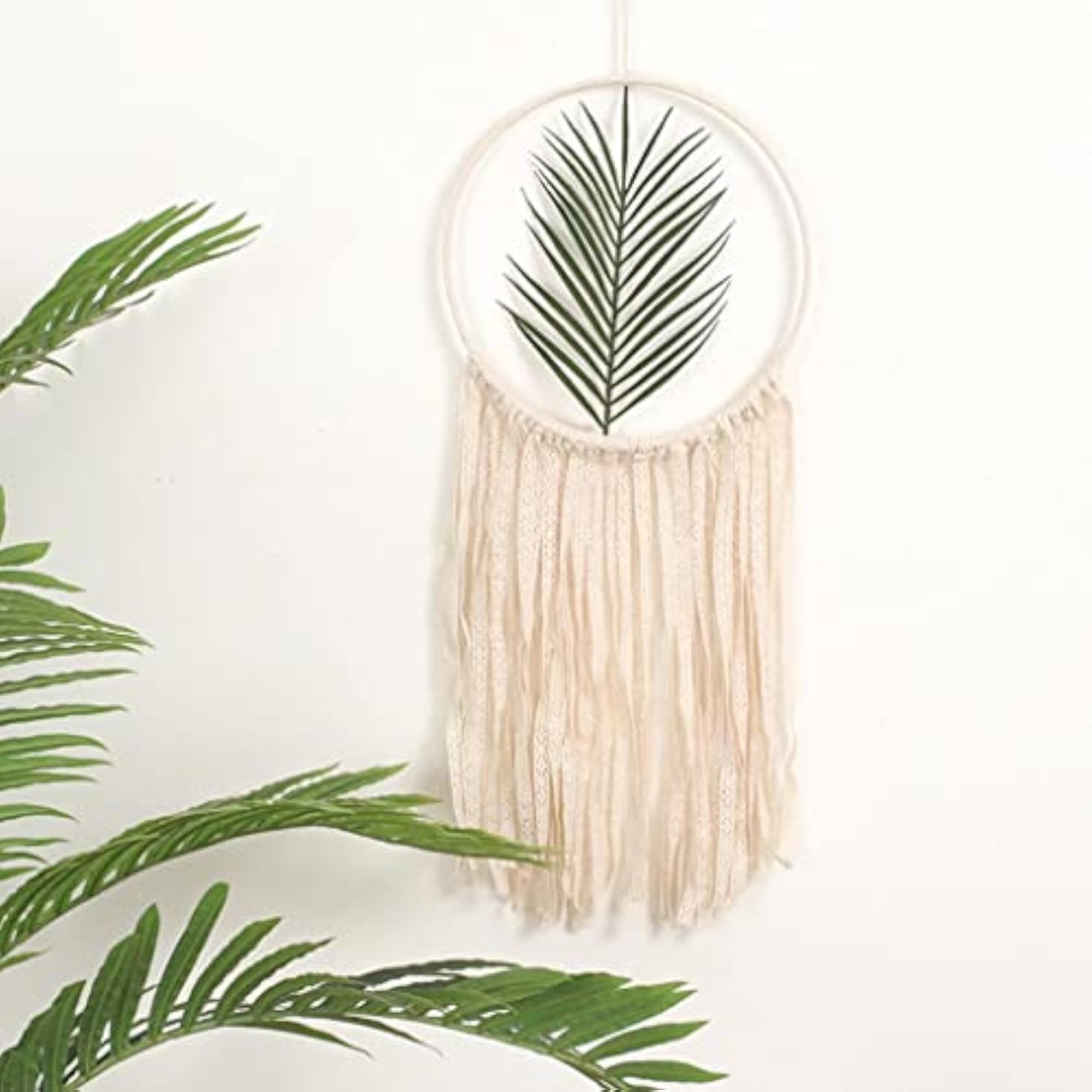 Macrame Dream Catcher Wall Hanging, Bohemian Tassels Decor