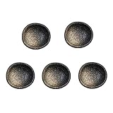Colias Wing Juego de 5 platos de porcelana de 8,9 cm, diseño retro, color blanco y negro