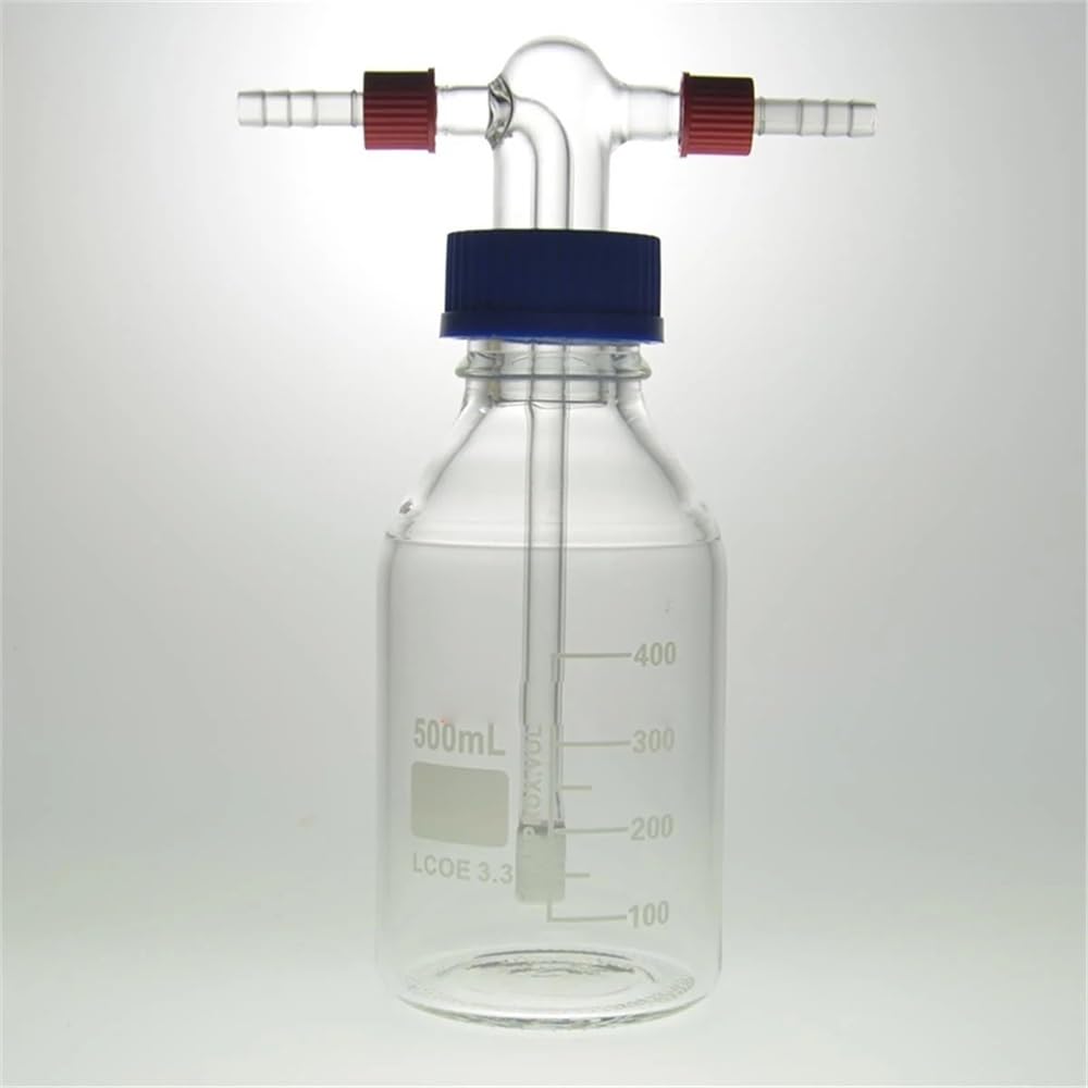 Frascos de laboratorio con conectores de manguera extraíbles que terminan con el G2 sinterizado(500ml)