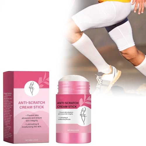 40g stick antirozaduras, Bálsamo antirozaduras en Barra, Barra de Crema Antirozaduras para Muslos, Previene Eficazmente Rozaduras y Ampollas,Hombros, Pecho y Pies