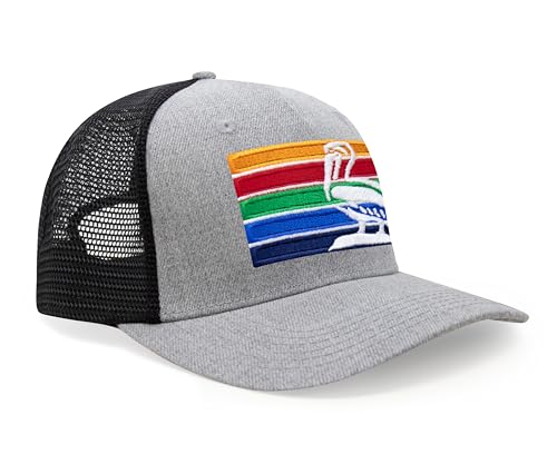 Image of International Tie City Hat for Men and Women, Adjustable Snapback Trucker Baseball Cap with Embroidered Patch