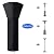 ANSTROUT 420D Patio Heater Cover Waterproof with Zipper, Outdoor Patio Propane Heater Cover for 24 Months of Use Size 89" Hx33 Dx19 B Round Patio Heater Cover for Bad Weather (Black-2Pack)