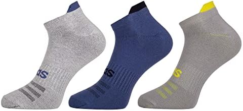 Adidas Original Flat Knit Low Cut Cotton Socks - 3 Pairs (6N) (AD-0588) (White/Crew Blue/Halo Silver), Free Size