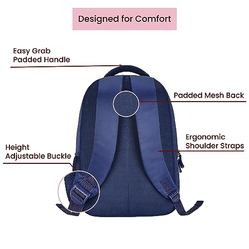 Image of Genie Laptop Backpack for Women & Girls (27L) | Spacious Office, College & Travel Laptop Backpack | Multi-Compartment, Water Resistant