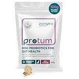 Zanipro Probiotika für Hunde – Nahrungsergänzungsmittel für die Darmgesundheit, 100 g – Fortschrittliches Hunde-Probiotika-Pulver mit Präbiotika zur Unterstützung der Verdauung und des Immunsystems