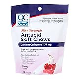 Quality Choice Antacid Ultra Strength Soft Chews Cherry Flavor 32 Count 1177mg Calcium Carbonate per Chew. Fast-Acting Relief for Heartburn, Sour Stomach, Acid Indigestion.