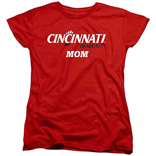 University of Cincinnati Official Mom Women's T Shirt,Red, Medium