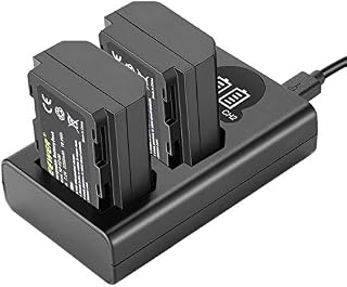 NEEWER Rechargeable Camera Battery with USB Type C Charging Cable, 2280mAh NP-FZ100 Replacement Lithium Battery, Compatible with Sony FX3, FX30, A1, A9 II, A7R IV, A7S III, A7 III, A7 IV, A6600, A7C