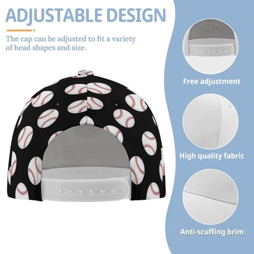Boy Girl Baseball Cap Hat Soft Lightweight Adjustable for Fitness4