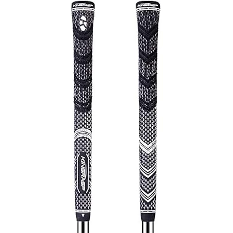 KINGRASP Golf Grips Set of 2(Free 2 Tapes) Soft Rubber Golf Clubs Grips, Anti-Slip Ecological Cotton Yarn Thread TechnologyMidesize Standard Size,Material Super Stability Golf Cover