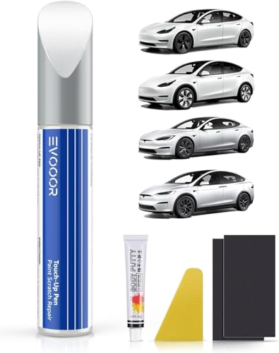Pearl White (PPSW) - Vernice di ritocco per Tesla kit fai da te con vernice di ritocco coordinata per modello 3/Y/S/X