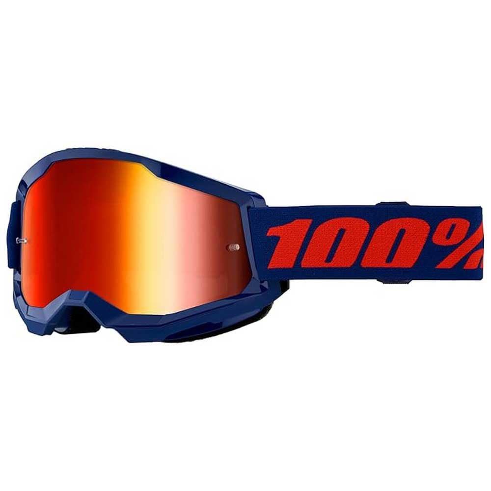 100% STRATA 2 Goggles - Sports Goggles for Motocross &amp; Mountain Biking - Eyewear for Bike Riders - Motocross Eyewear for Men
