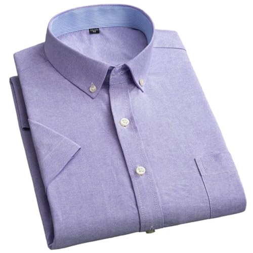 Chemise de qualité supérieure en coton Oxford pour homme avec col carré boutonné
