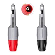 2pcs Wire Piercing Probe Kit, Insulation Puncture Wire Probe Piercing Clip Test Probe Tool for Multimeter Equipment Home Appliance Repair Electricity Meter Testing Gray, 2mm