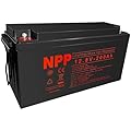 NPP 12.8V 200Ah 12V LiFePO4 Deep Cycle Battery, Lithium Iron Phosphate Battery Built-in 200A BMS with 4500-8000 Cycles Times for RV, Solar, Marine, Off-Grid