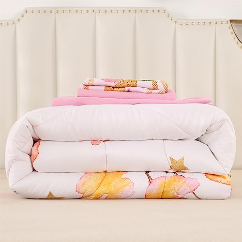 Wowelife Twin Bedding Sets For Girls Unicorn, 5 Piece Premium Pink Comforter Set, Unicorn Twin Comforter Set, Comfortable And Breathable For Kids #TOP5