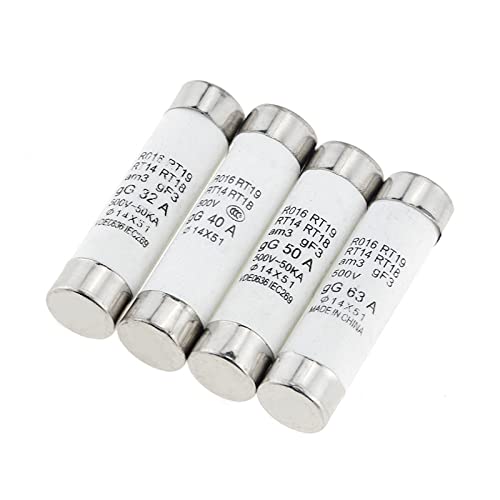 Fusibles de cerámica cilíndricos 14x51 50A compatibles con RT18 5