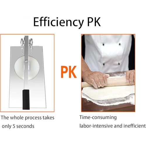 Espátula manual para masa de pizza Exteon en acero inoxidable comercial 6