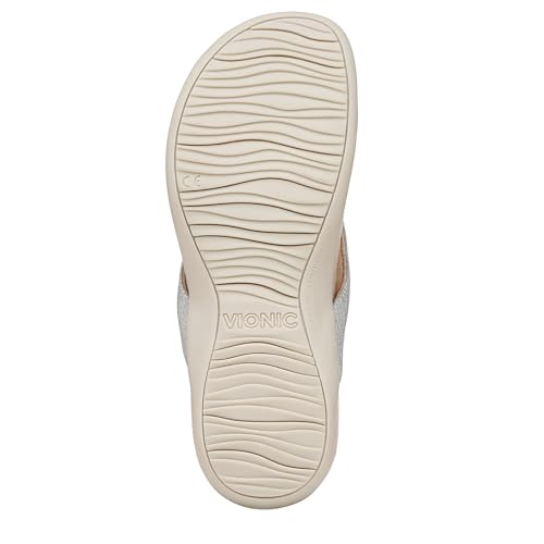 Image of Vionic Women's Rest Bella Toe Post Sandal- Supportive Ladies Orthotic Sandals that include Three Zone Comfort with Arch Support- Flip Flop for Ladies, Medium and Wide Width Size 5-12
